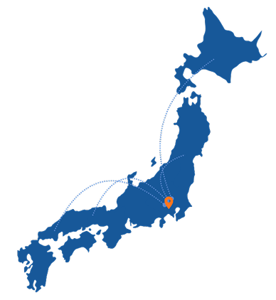 日本列島の地図